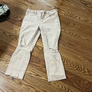 Cleo + Wolf crop jeans